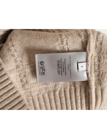 Dior Cannage Cable-Knit Crewneck Sweater TSK1,Dior