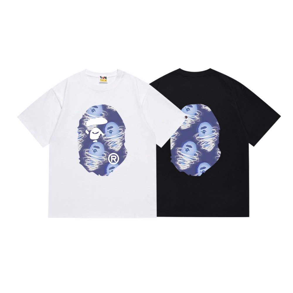 Bape T-shirt 161 White Black,Bape T Shirt,Tshirt,APPAREL