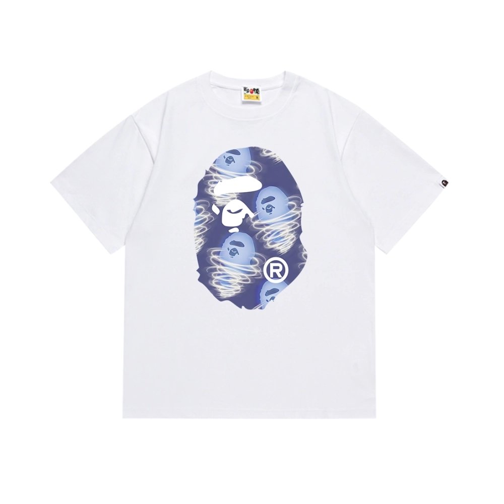 Bape T-shirt 161 White Black,Bape T Shirt,Tshirt,APPAREL