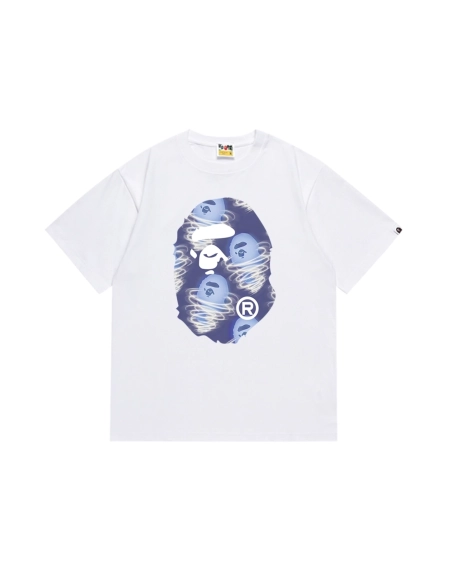Bape T-shirt 161 White Black,Bape T Shirt,Tshirt,APPAREL