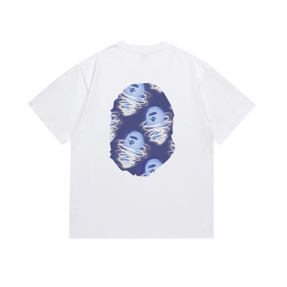 Bape T-shirt 161 White Black,Bape T Shirt,Tshirt,APPAREL