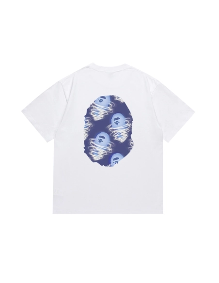 Bape T-shirt 161 White Black,Bape T Shirt,Tshirt,APPAREL