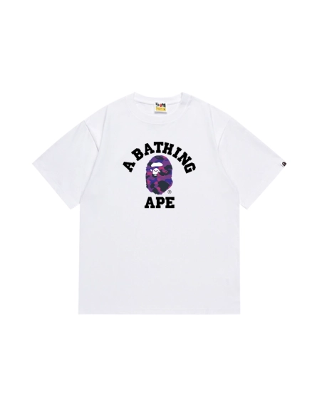 Bape T-shirt 162 White Black,Bape T Shirt,Tshirt,APPAREL