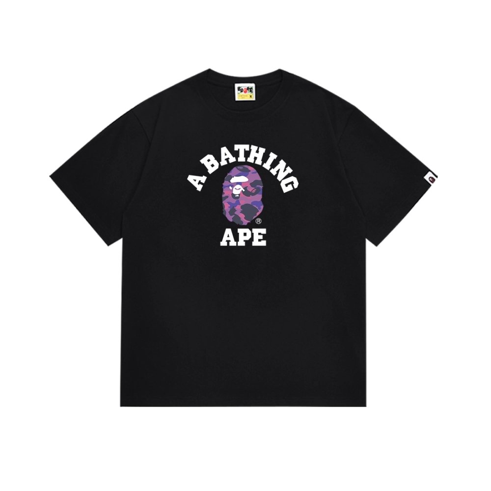 Bape T-shirt 162 White Black,Bape T Shirt,Tshirt,APPAREL