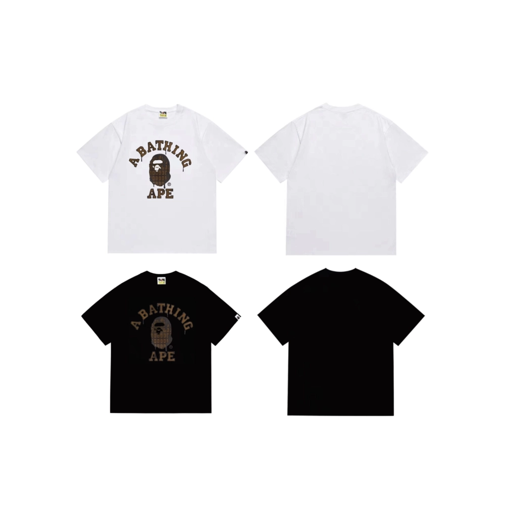Bape T-shirt 267 White Black,Bape T Shirt,Tshirt,APPAREL