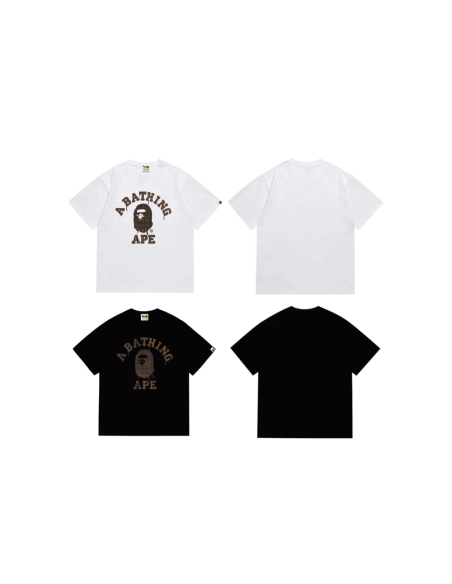 Bape T-shirt 267 White Black,Bape T Shirt,Tshirt,APPAREL