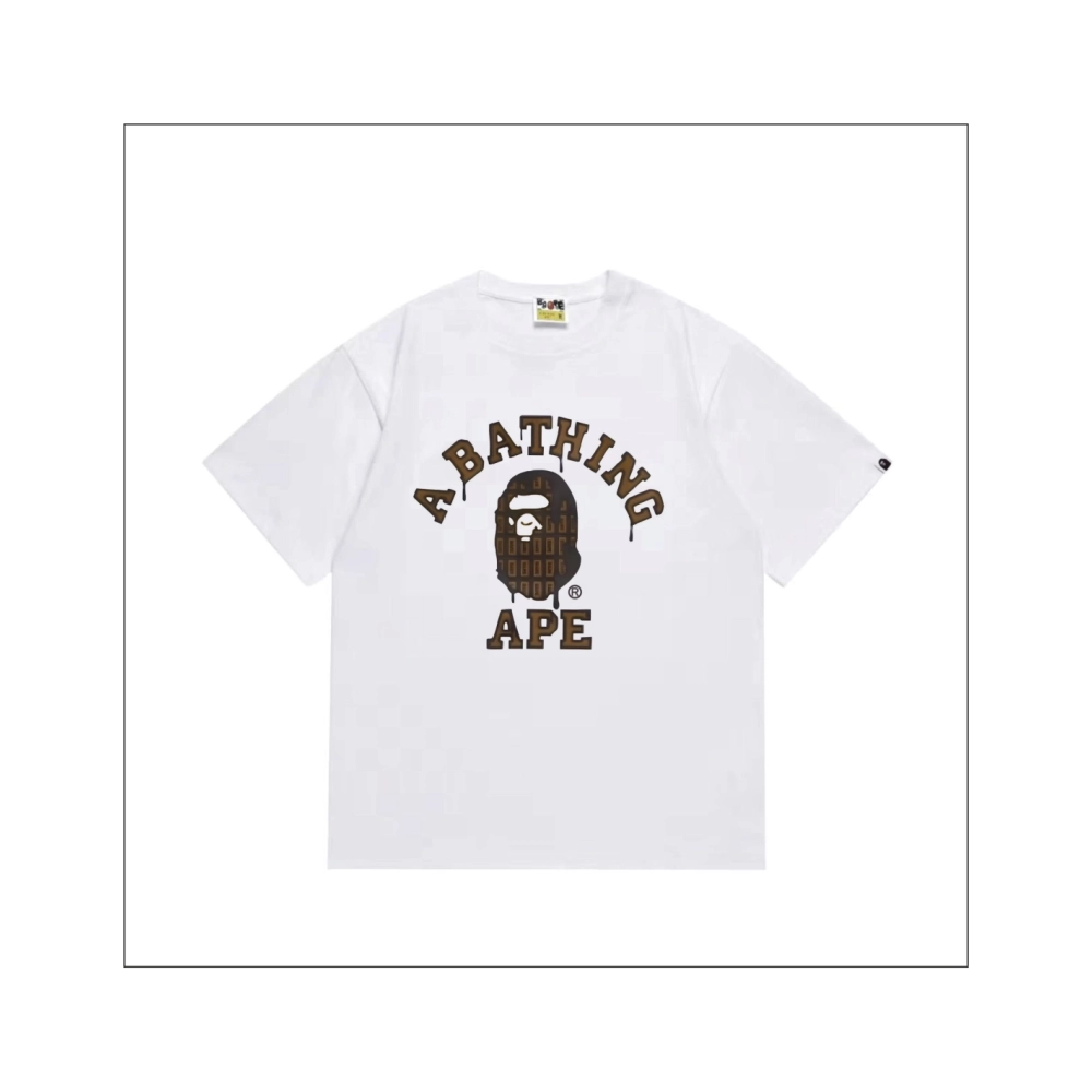 Bape T-shirt 267 White Black,Bape T Shirt,Tshirt,APPAREL