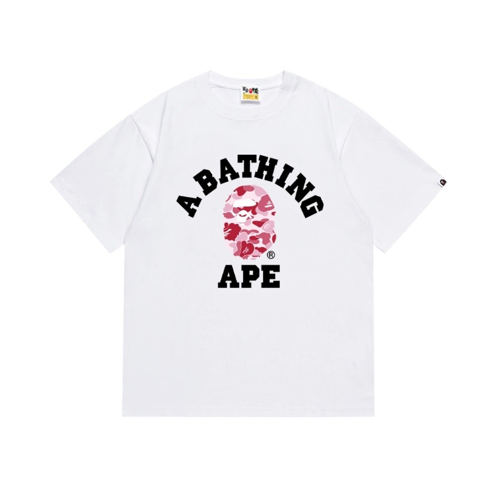 Bape T-shirt 266 White Black,Bape T Shirt,Tshirt,APPAREL