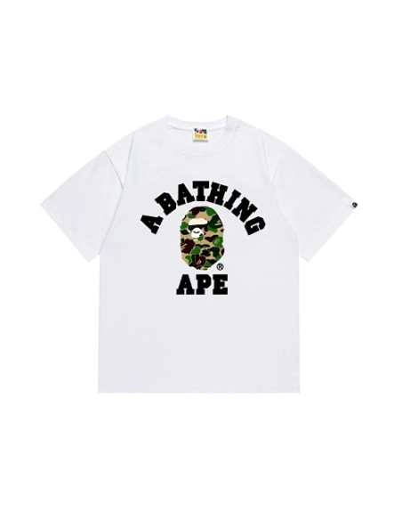 Bape T-shirt 266 White Black,Bape T Shirt,Tshirt,APPAREL