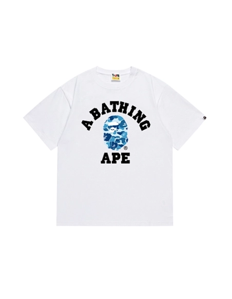 Bape T-shirt 266 White Black,Bape T Shirt,Tshirt,APPAREL