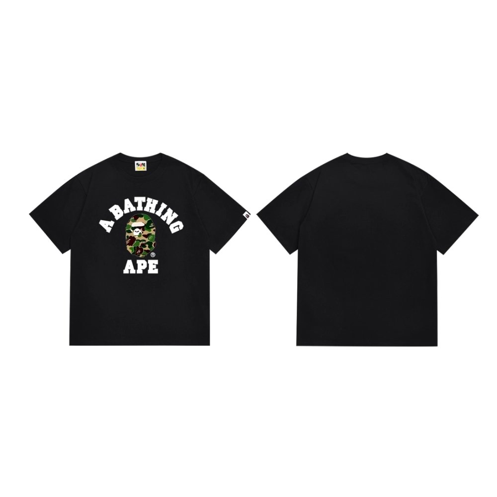 Bape T-shirt 266 White Black,Bape T Shirt,Tshirt,APPAREL