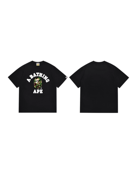 Bape T-shirt 266 White Black,Bape T Shirt,Tshirt,APPAREL