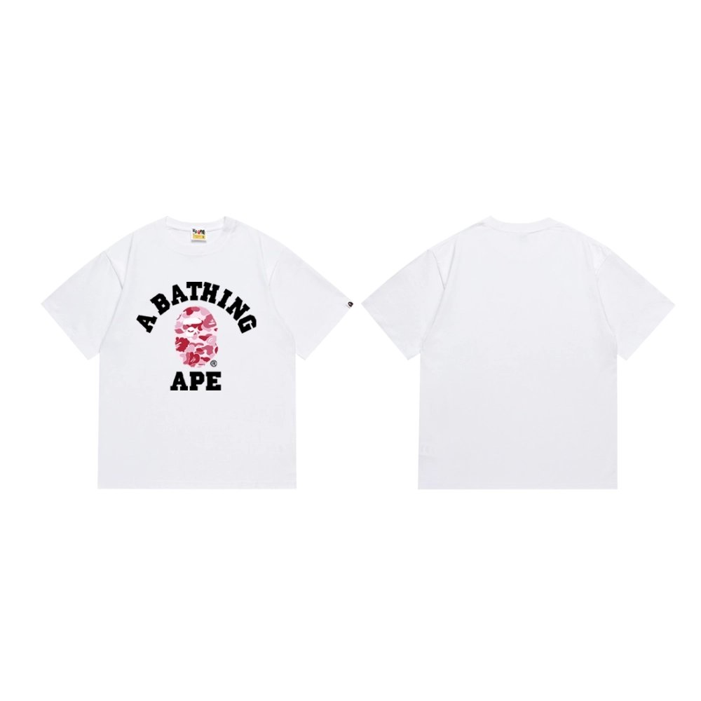 Bape T-shirt 266 White Black,Bape T Shirt,Tshirt,APPAREL