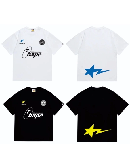 Bape T-shirt 263 White Black,Bape T Shirt,Tshirt,APPAREL