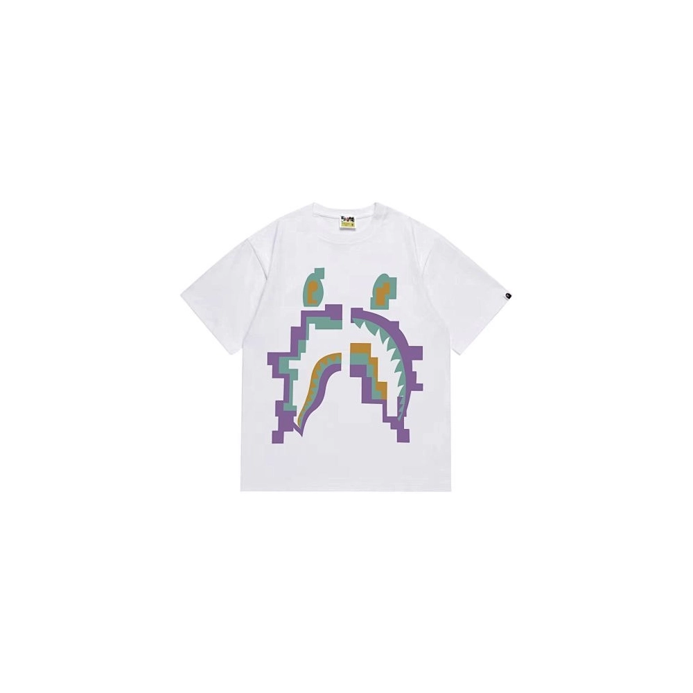 Bape T-shirt 264 White Black,Bape T Shirt,Tshirt,APPAREL