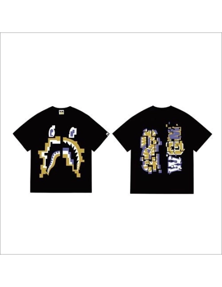 Bape T-shirt 264 White Black,Bape T Shirt,Tshirt,APPAREL