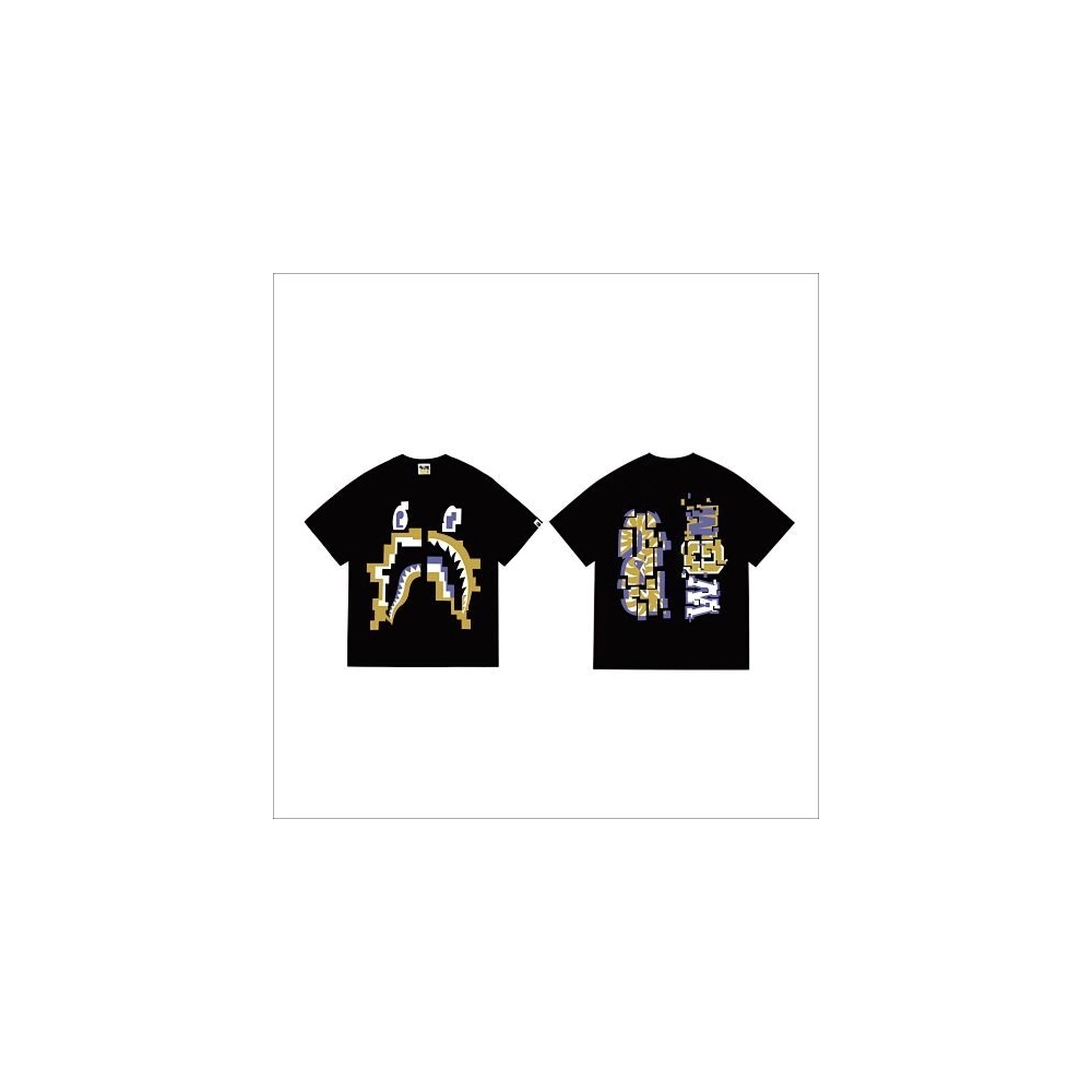 Bape T-shirt 264 White Black,Bape T Shirt,Tshirt,APPAREL