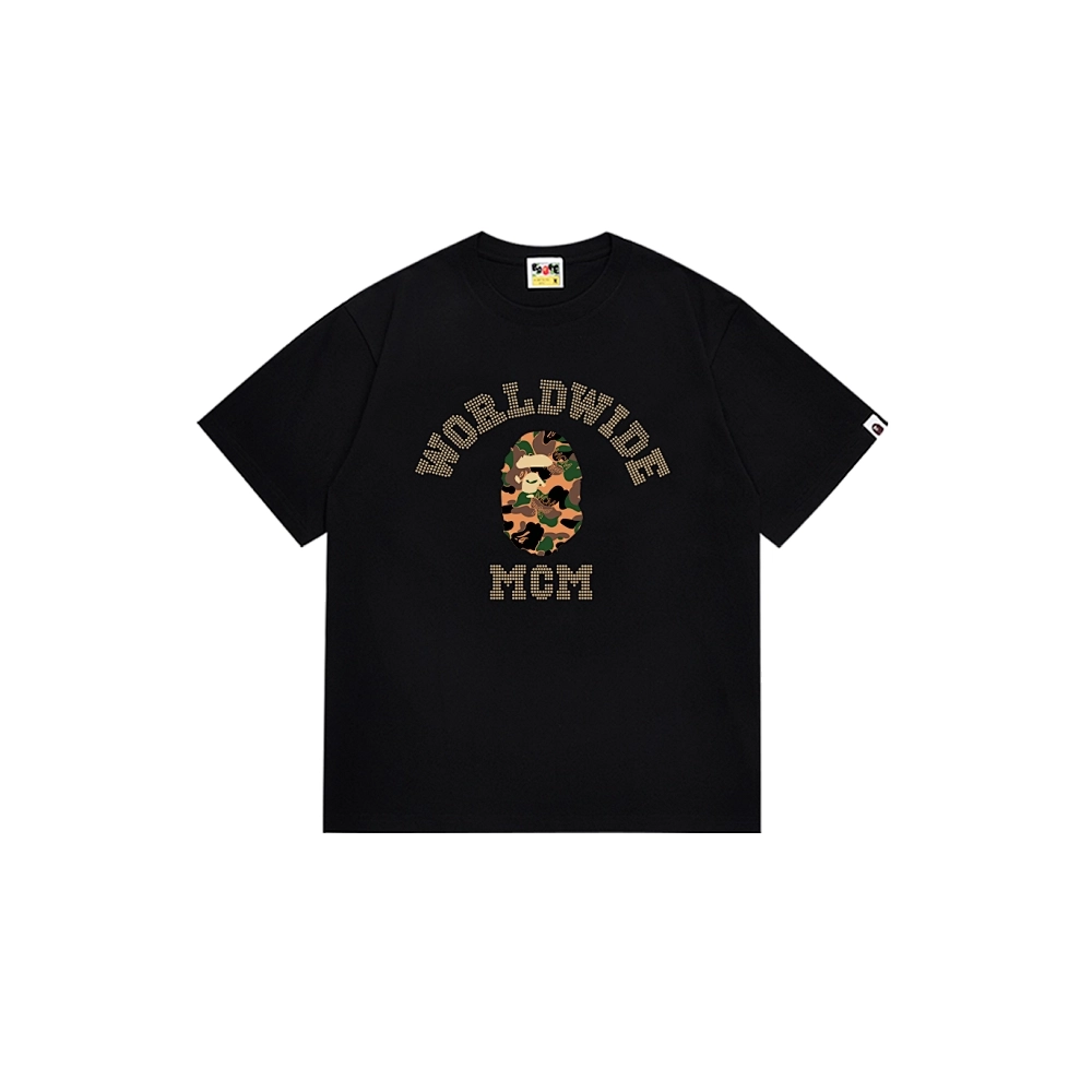 Bape T-shirt 240 White Black,Bape T Shirt,Tshirt,APPAREL