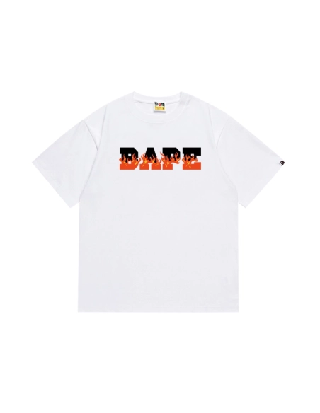 Bape T-shirt 237 White Black,Bape T Shirt,Tshirt,APPAREL