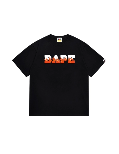Bape T-shirt 237 White Black,Bape T Shirt,Tshirt,APPAREL