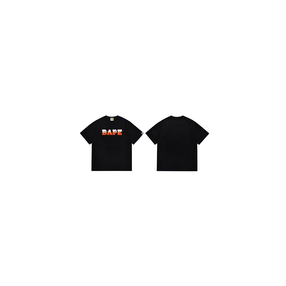 Bape T-shirt 237 White Black,Bape T Shirt,Tshirt,APPAREL