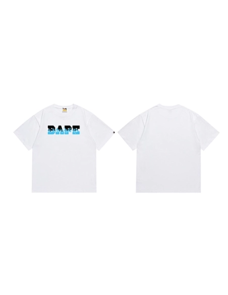 Bape T-shirt 237 White Black,Bape T Shirt,Tshirt,APPAREL