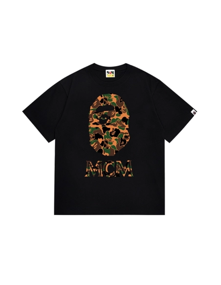 Bape T-shirt 234 White Black,Bape T Shirt,Tshirt,APPAREL