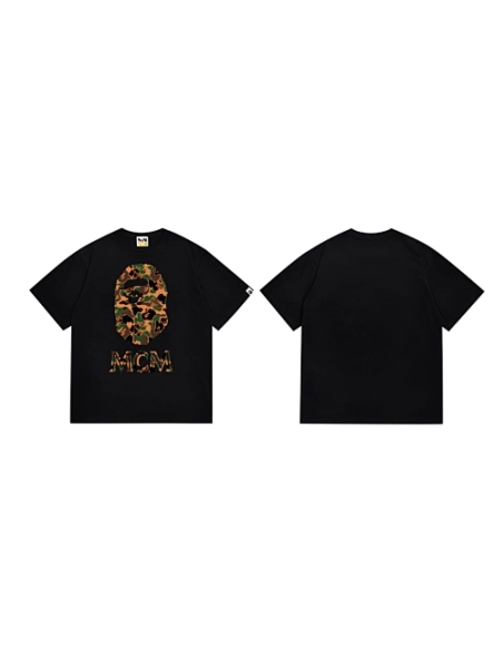 Bape T-shirt 234 White Black,Bape T Shirt,Tshirt,APPAREL