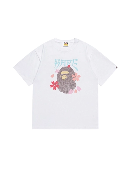 Bape T-shirt 236 White Black,Bape T Shirt,Tshirt,APPAREL