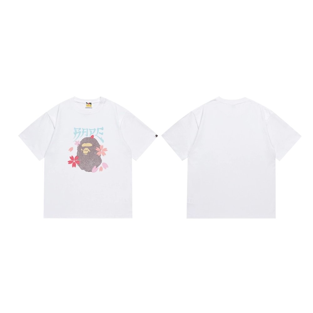 Bape T-shirt 236 White Black,Bape T Shirt,Tshirt,APPAREL