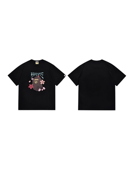 Bape T-shirt 236 White Black,Bape T Shirt,Tshirt,APPAREL