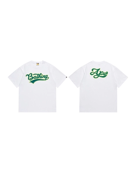 Bape T-shirt 235 White Black,Bape T Shirt,Tshirt,APPAREL