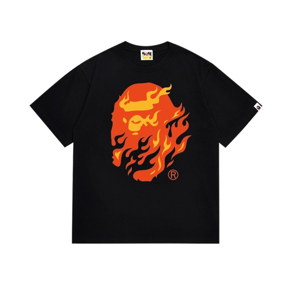 Bape T-shirt 228 White Black,Bape T Shirt,Tshirt,APPAREL