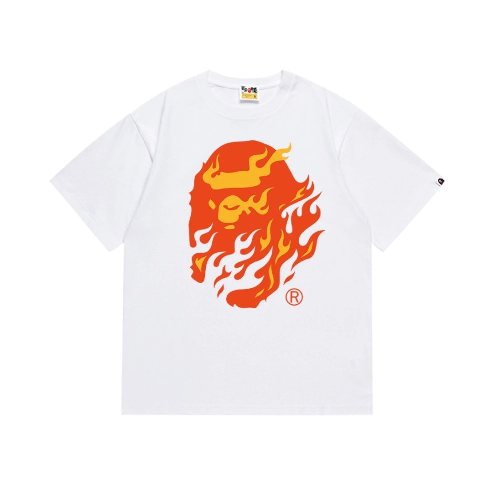 Bape T-shirt 228 White Black,Bape T Shirt,Tshirt,APPAREL