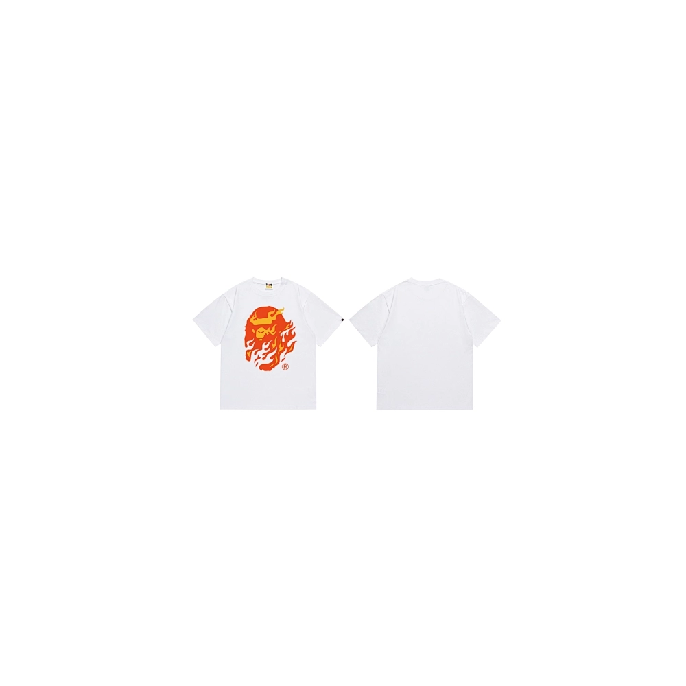 Bape T-shirt 228 White Black,Bape T Shirt,Tshirt,APPAREL