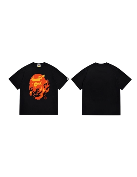 Bape T-shirt 228 White Black,Bape T Shirt,Tshirt,APPAREL