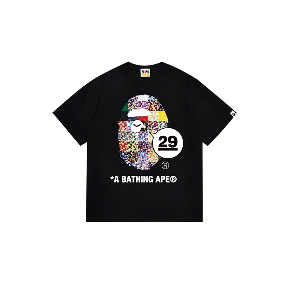 Bape T-shirt 227 White Black,Bape T Shirt,Tshirt,APPAREL