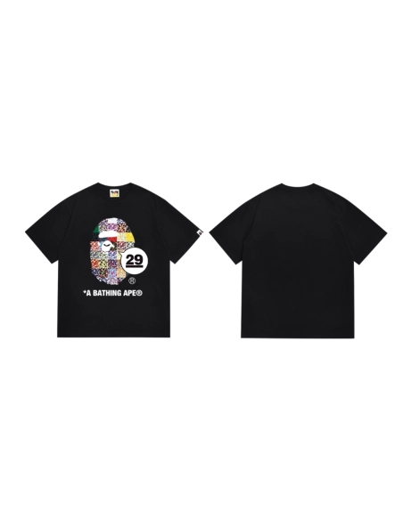 Bape T-shirt 227 White Black,Bape T Shirt,Tshirt,APPAREL
