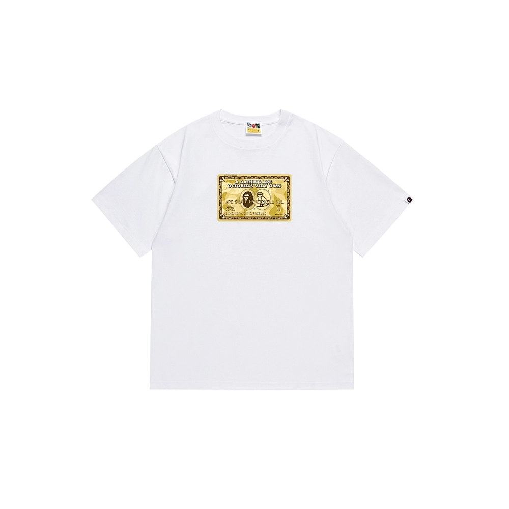Bape T-shirt 195 White Black,Bape T Shirt,Tshirt,APPAREL