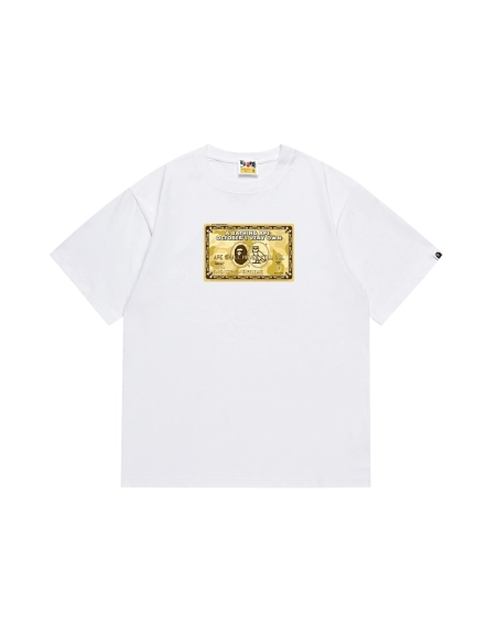 Bape T-shirt 195 White Black,Bape T Shirt,Tshirt,APPAREL