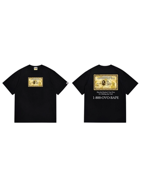 Bape T-shirt 195 White Black,Bape T Shirt,Tshirt,APPAREL