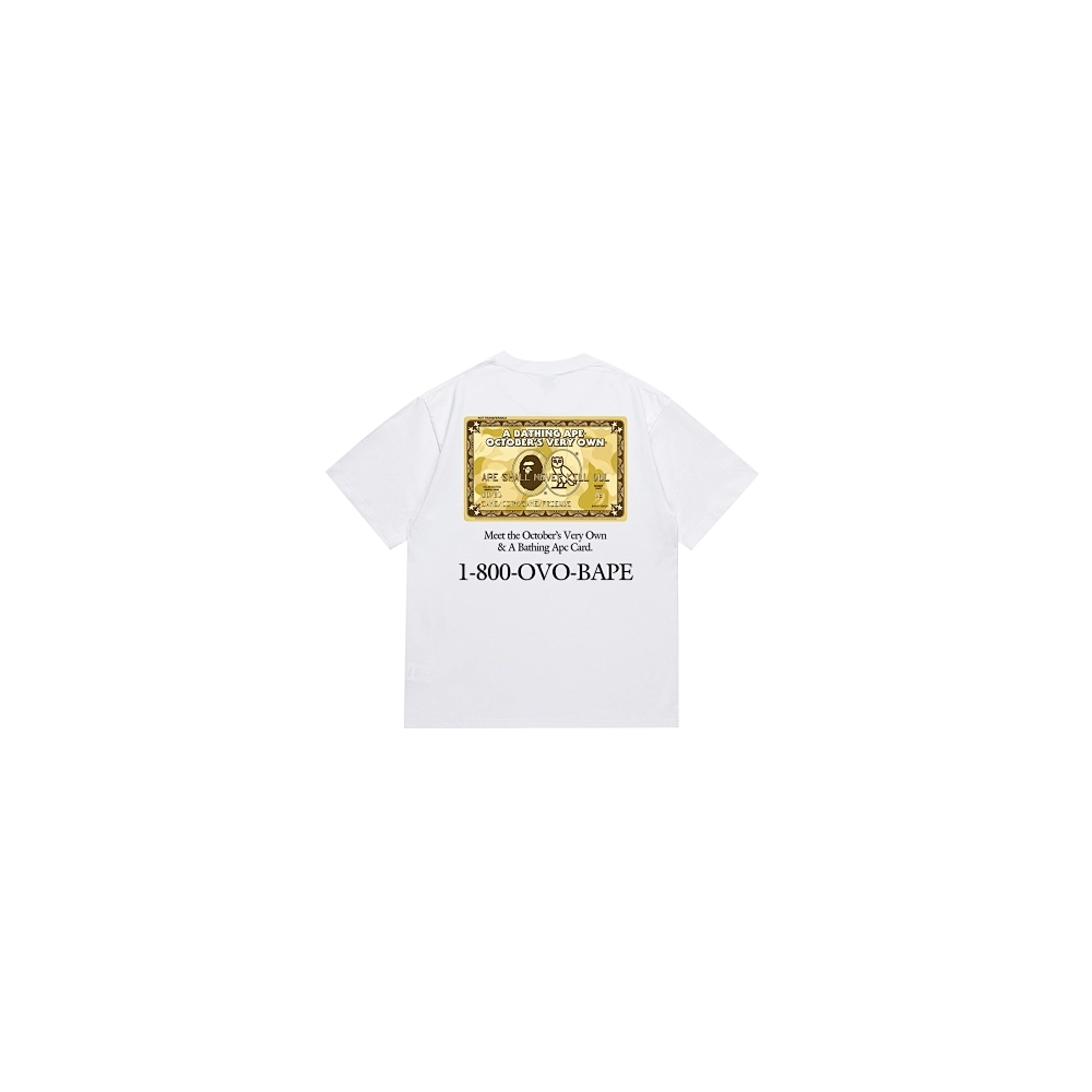 Bape T-shirt 195 White Black,Bape T Shirt,Tshirt,APPAREL