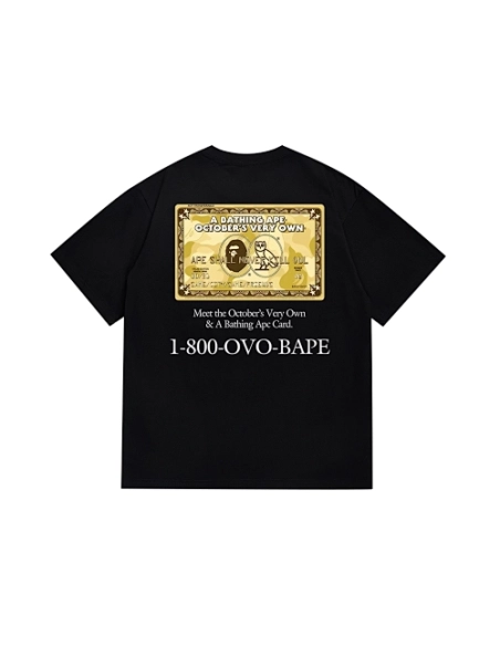 Bape T-shirt 195 White Black,Bape T Shirt,Tshirt,APPAREL