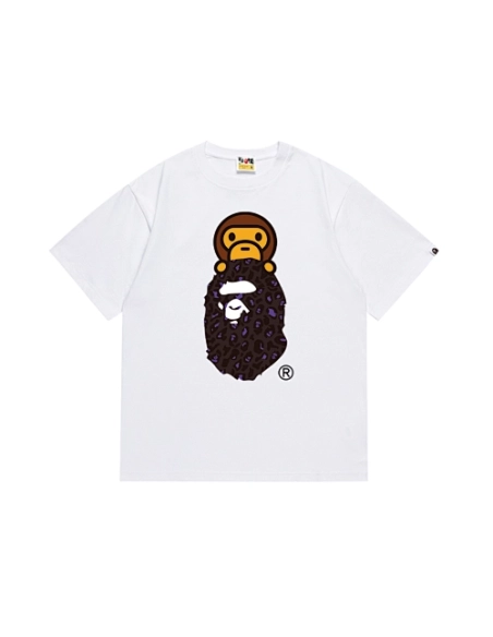 Bape T-shirt 167 White Black,Bape T Shirt,Tshirt,APPAREL