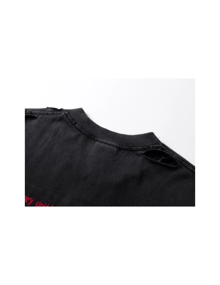 Balenciaga Dirac Equation Art Embroidery Vintage-Style T-Shirt Black,Balenciaga T Shirt,Tshirt,APPAREL