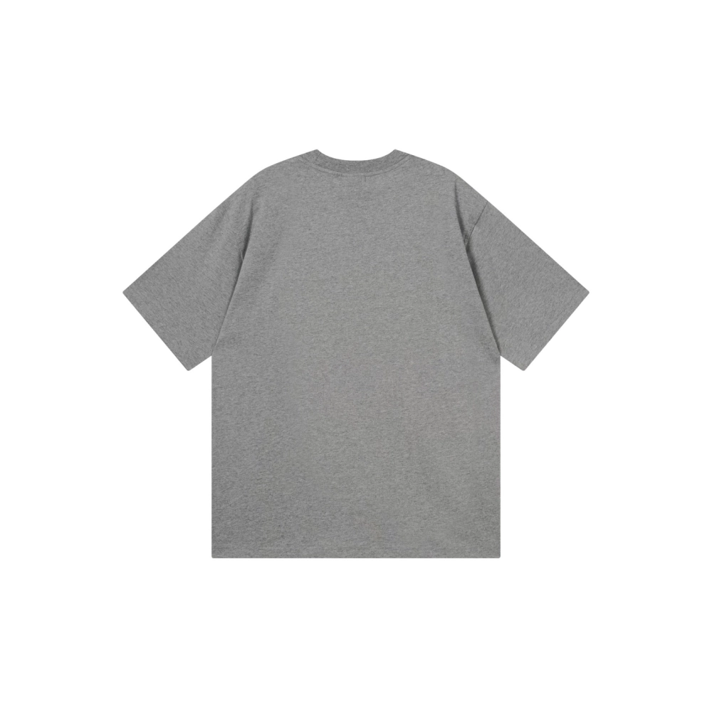 Balenciaga Embroidered Logo T-shirt Black Red Gray,Balenciaga T Shirt,Tshirt,APPAREL