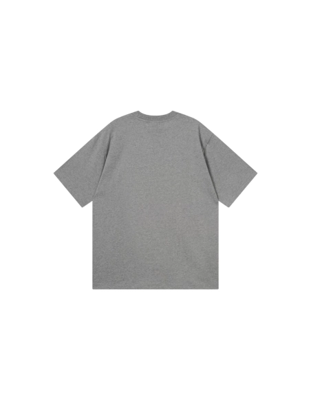 Balenciaga Embroidered Logo T-shirt Black Red Gray,Balenciaga T Shirt,Tshirt,APPAREL