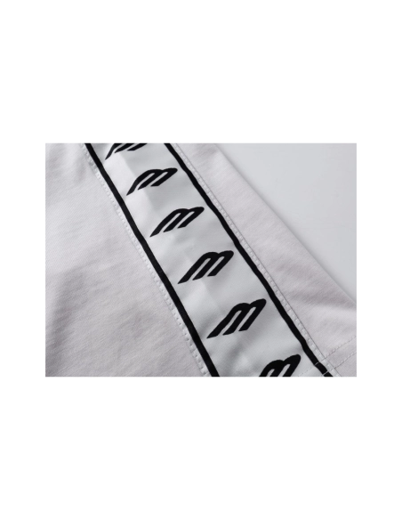 Balenciaga Washed amp; Distressed T-Shirt With 3B Artistic Webbing Accents Sleeves Black Apricot,Balenciaga T Shirt,Tshirt,APPAR