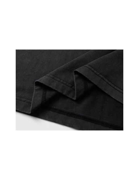 Balenciaga Washed amp; Distressed T-Shirt With 3B Artistic Webbing Accents Sleeves Black Apricot,Balenciaga T Shirt,Tshirt,APPAR