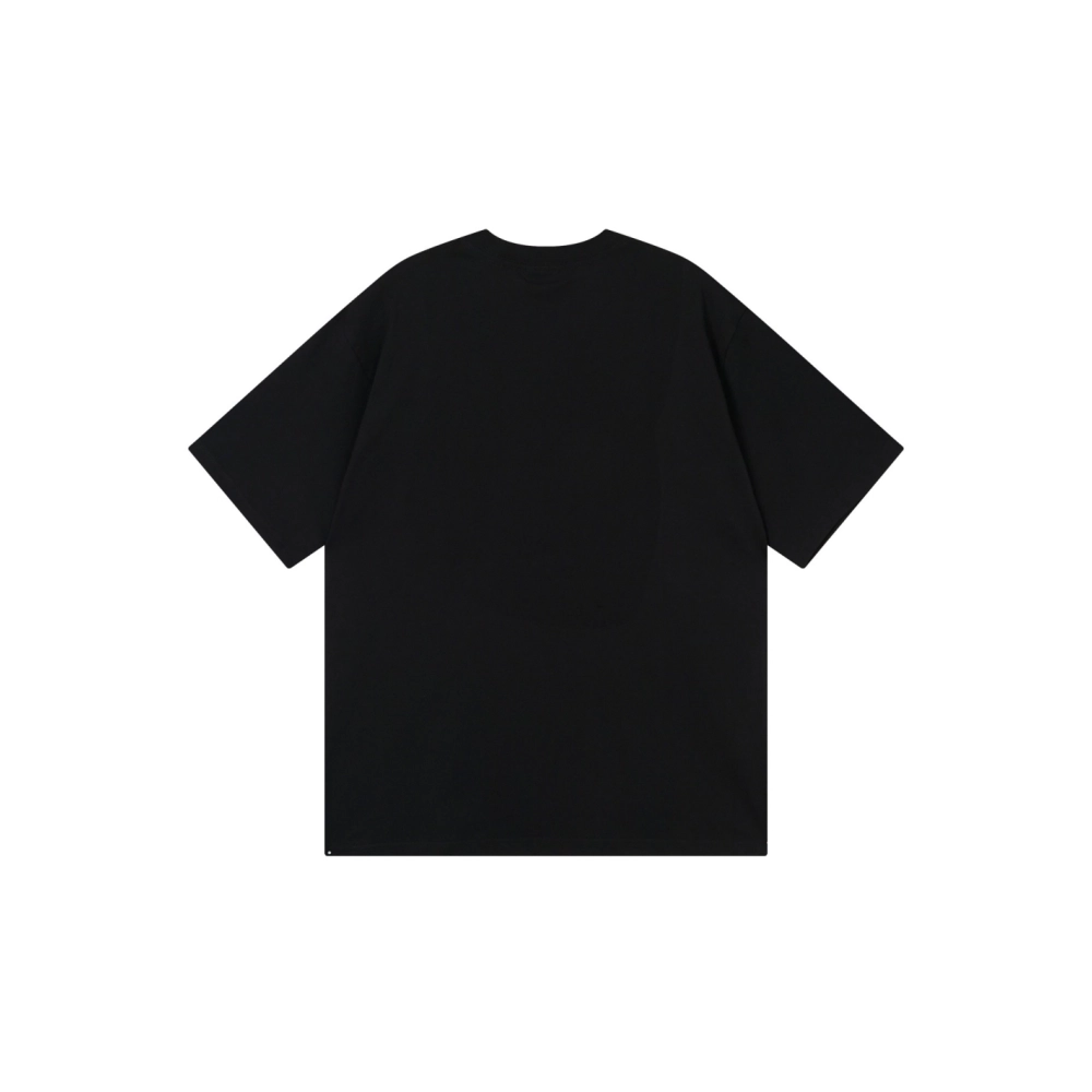 Balenciaga Retro Badge Icon Print T-Shirt Black Gray,Balenciaga T Shirt,Tshirt,APPAREL